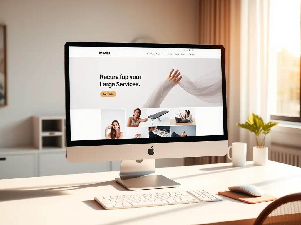 A modern, responsive website design showcasing a clean user interface and engaging user experience, representing SecureWeb's web development and design services.